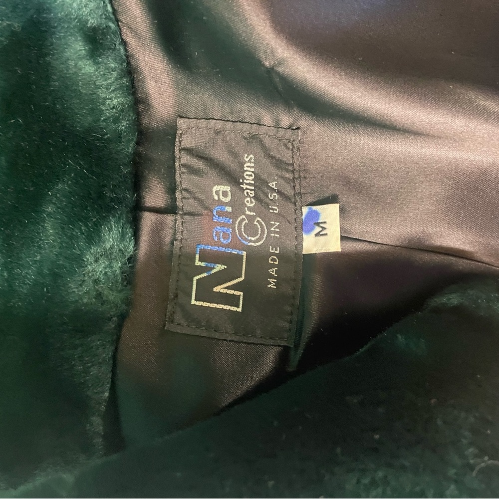 Faux emerald green size medium coat.